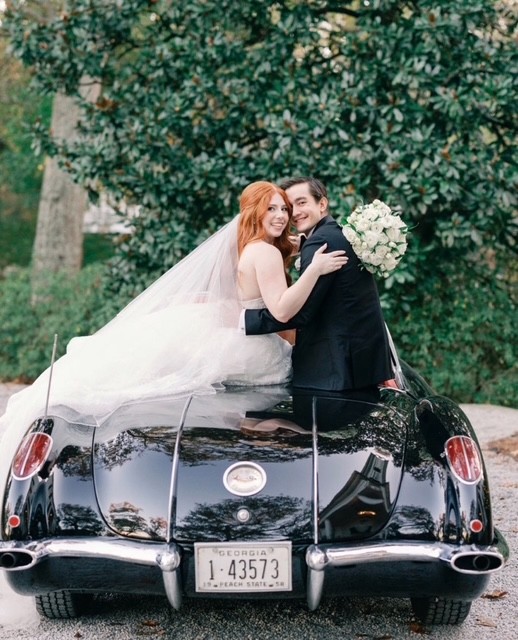 1958 Corvette wedding rental
